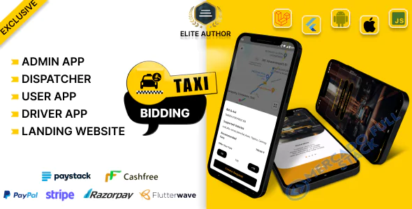 Tagxi ​​Super Bidding - Solução completa de táxi + entrega de mercadorias com opção de licitação
