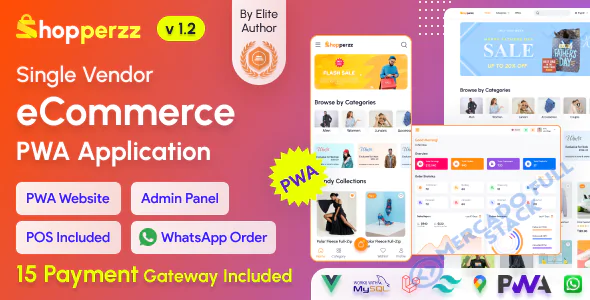 Shopperzz - PWA eCommerce CMS com POS e pedidos pelo WhatsApp | Gestão de estoque